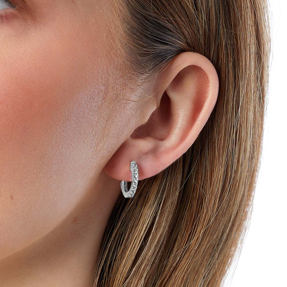 Sterling Silver Small Huggie Earrings