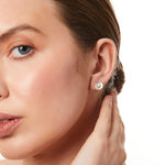 Load image into Gallery viewer, Sterling Silver Satin Finished Stud Earrings JOOLS By Jenny Brown
