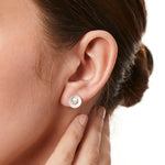Load image into Gallery viewer, Sterling Silver Satin Finished Stud Earrings JOOLS By Jenny Brown
