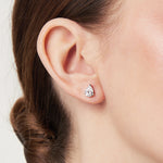 Load image into Gallery viewer, Sterling Silver Single Pear Shape Stone  Stud Earring  - JOOLS By Jenny Brown
