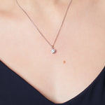 Load image into Gallery viewer, Sterling Silver Solitaire Pendant
