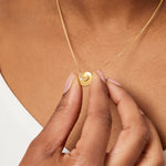 Load image into Gallery viewer, Yellow Gold Satin Swirl Pendant-JOOLS byJenny Brown
