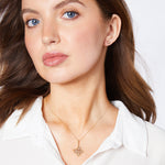 Load image into Gallery viewer, Yellow Gold Multi Flower Pendant Set With Cubic Zirconia Centres-JOOLS by Jenny Brown
