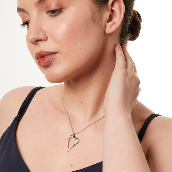 Sterling Silver Small Dali Heart Pendant-JOOLS by Jenny Brown