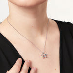 Load image into Gallery viewer, Sterling Silver  5 Sided Star Half Set With Cubic Zirconias- JOOLS By Jenny Brown
