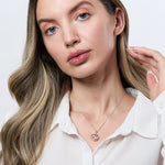 Load image into Gallery viewer, Rose Gold Swirl Circle Pendant - JOOLS By Jenny Brown
