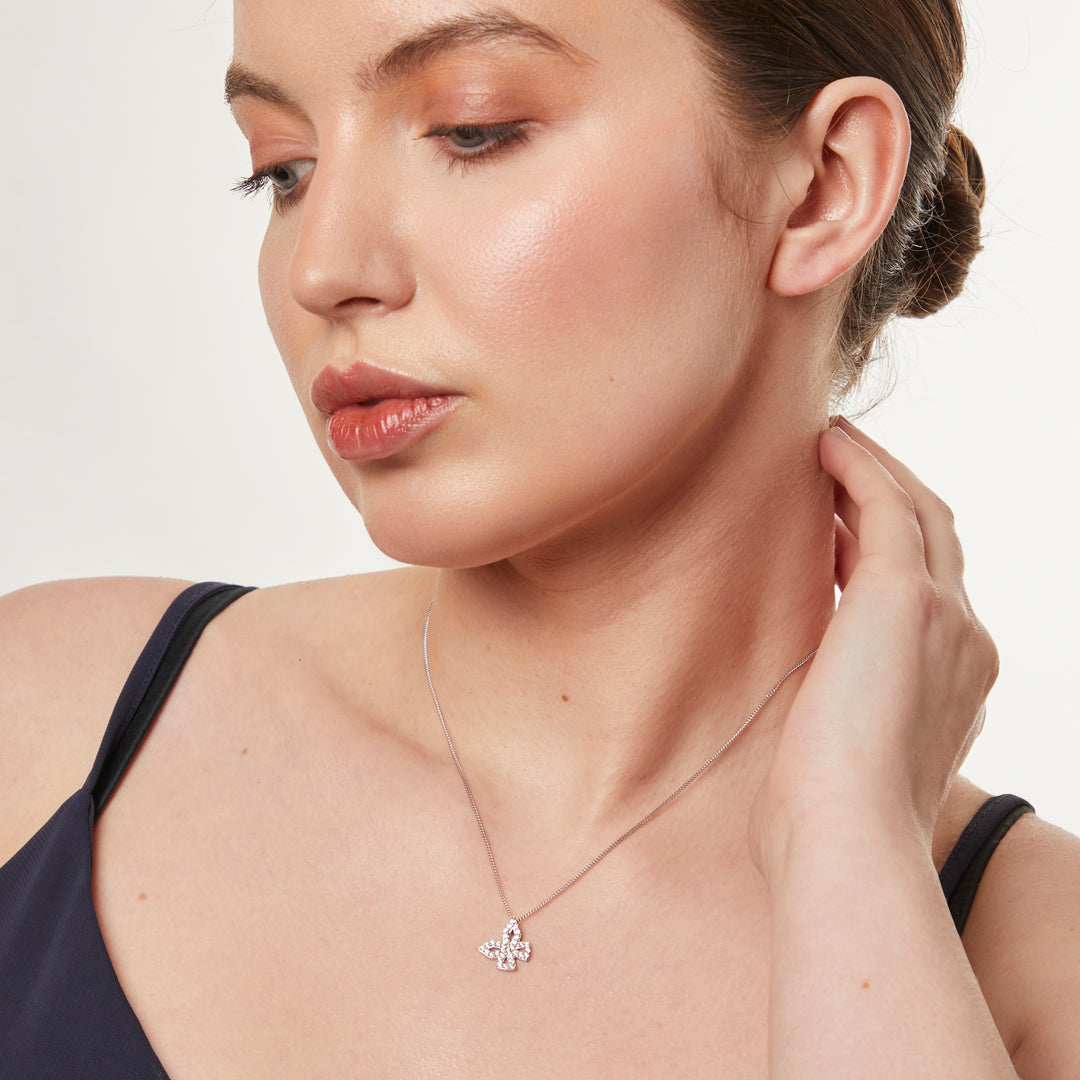 Sterling Silver Offset Star Pendant