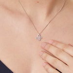 Load image into Gallery viewer, Sterling Silver Offset Star Pendant
