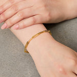Load image into Gallery viewer, Yellow Gold Paperlink Bracelet-JOOLS by Jenny Brown
