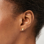 Load image into Gallery viewer, Yellow Gold Swirl Stud Earrings-JOOLS by Jenny Brown
