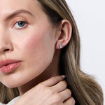 Load image into Gallery viewer, Sterling Silver Oval Solitaire Earrings - JOOLS By Jenny Brown
