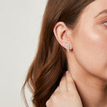 Load image into Gallery viewer, Sterling Silver Angel Wing Stud Earrings
