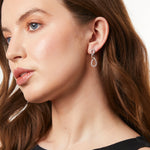 Load image into Gallery viewer, Sterling Silver Alternating Oval Drop Earrings- JOOLS by Jenny Brown
