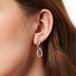 Load image into Gallery viewer, Sterling Silver Alternating Oval Drop Earrings- JOOLS by Jenny Brown
