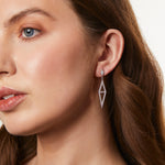 Load image into Gallery viewer, Sterling Silver Art Deco Drop Earrings - JOOLS By Jenny Brown
