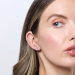 Load image into Gallery viewer, Sterling Silver Small Stud Multi Heart Flower Earring-JOOLS by Jenny Brown

