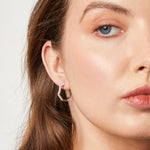 Load image into Gallery viewer, Sterling Silver Twisted Hoop Earrings
