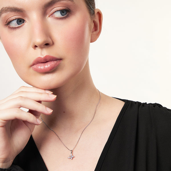 Sterling Silver Small Butterfly Antenae Necklace- JOOLS By Jenny Brown