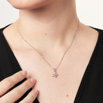 Load image into Gallery viewer, Sterling Silver Small Butterfly Antenae Necklace- JOOLS By Jenny Brown
