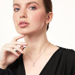 Load image into Gallery viewer, Sterling Silver Petite Pendant With Pave Set Cubic Zirconia Star JOOLS by Jenny Brown
