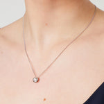 Load image into Gallery viewer, Sterling Silver One Carat Solitaire Rub Over Pendant - JOOLS By Jenny Brown
