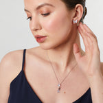 Load image into Gallery viewer, Sterling Silver Cascading Butterflies Alternately Set WSterling Silver Cascading Butterflies  Pendant-OOLS by Jenny Brown
