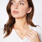 Load image into Gallery viewer,  Yellow Gold Seven Cubic Zirconia Stones Bubble Pendant -JOOLS by Jenny Brown
