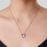 Load image into Gallery viewer, Sterling Silver Small Swirl Circle Pendant-JOOLS by Jenny Brown

