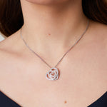 Load image into Gallery viewer, Sterling Silver Three Heart Pendant - JOOLS By Jenny Brown
