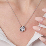 Load image into Gallery viewer, Sterling Silver Overlapping Rubover Pendant - JOOLS By Jenny Brown
