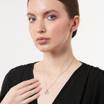 Load image into Gallery viewer, Sterling Silver Wing Pendant Set With A Cubic Zirconia Heart CentrePendants - JOOLS By Jenny Brown
