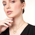 Load image into Gallery viewer, Yellow Gold Open Heart Pendant
