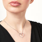 Load image into Gallery viewer, Sterling Silver Pendant -  An Open Silver Heart - JOOLS By Jenny Brown
