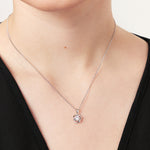 Load image into Gallery viewer, Sterling Silver Circles Knot Pendant -JOOLS by Jenny Brown
