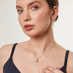 Load image into Gallery viewer, Yellow Gold Knot Pendant-Jools by Jenny Brown
