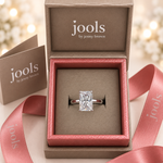 Load image into Gallery viewer, Sterling Silver 3.87 Carat Cubic Zirconia Emerald Cut Solitaire Ring
