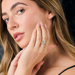 Load image into Gallery viewer, 9ct Yellow Gold Bubble Ring Set With Five Round Bezel Set Lab Diamonds 
