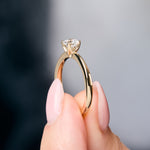 Load image into Gallery viewer, 9ct  Yellow Gold  Half Carat Solitaire Lab Diamond Ring - 4  Claw Set-Exclusive Lab Diamonds 
