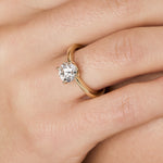 Load image into Gallery viewer, 9ct  Yellow Gold One And A Half Carat Solitaire Lab Diamond Ring - 4  Claw Set-Exclusive Lab Diamonds 
