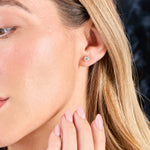 Load image into Gallery viewer, Solitaire Stud 1 Carat Lab Grown Diamond Earrings Set in 9ct Yellow Gold
