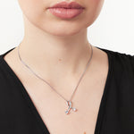 Load image into Gallery viewer, Sterling Silver Kiss Shaped Pendant-JOOLS by Jenny Brown
