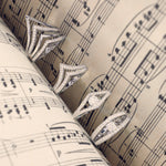 Load image into Gallery viewer, Sterling Silver 4 Strand Wishbone Ring Set With Cubic Zirconia StonesRings - JOOLS By Jenny Brown
