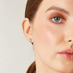 Load image into Gallery viewer, White Gold V Studs With Diamonds
