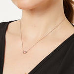 Load image into Gallery viewer, 9ct White Gold &amp; Diamond Open Heart Pendant
