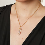 Load image into Gallery viewer, Yellow Gold Textured  Pendant With Wavy Elements
