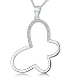 Load image into Gallery viewer, Sterling Silver Open Butterfly Necklace
