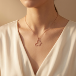 Load image into Gallery viewer, Sterling Silver Rose Gold Open Butterfly Necklace - JOOLS By Jenny Brown
