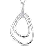 Load image into Gallery viewer, Sterling Silver  Double Geometric  Pendant - JOOLS By Jenny Brown
