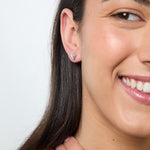 Load image into Gallery viewer, Sterling Silver Plain Heart Stud Earrings - JOOLS By Jenny Brown
