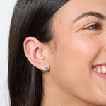 Load image into Gallery viewer, Sterling Silver Loose Knot Earrings-JOOLS by Jenny Brown
